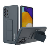Wozinsky Kickstand Case silikonhylster med stativ til Samsung Galaxy A73 marineblå