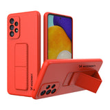 Wozinsky Kickstand Case silikonhylster med stativ til Samsung Galaxy A73 rød