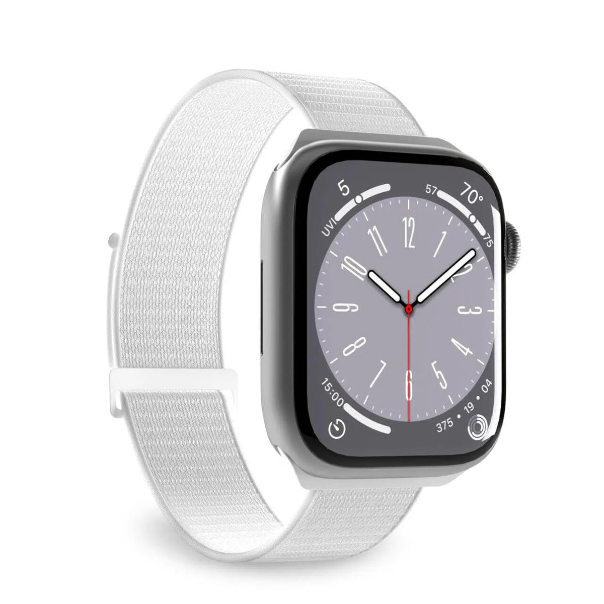 Puro Sport Nylonrem til Apple Watch 38 / 40 / 41 mm - Hvid