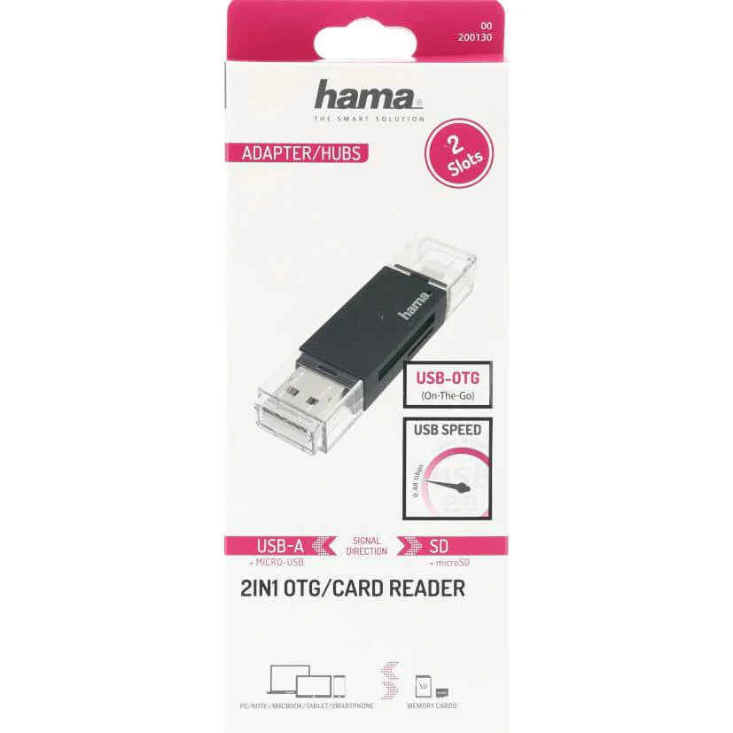 Kortlæser USB-A Micro-USB SD/microSD