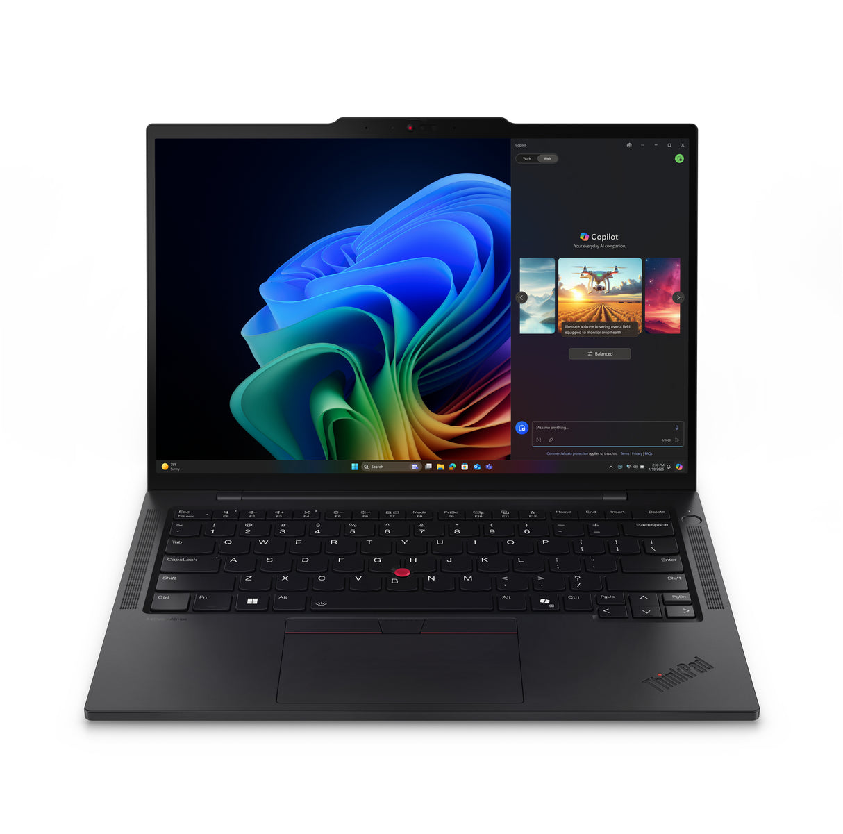 Lenovo ThinkPad T14s Gen 6 (Intel) Intel Core Ultra 5 225U Laptop 35,6 cm (14") WUXGA 16 GB LPDDR5x-SDRAM 512 GB SSD Wi-Fi 6E (802.11ax) Windows 11 Pro Tysk Sort
