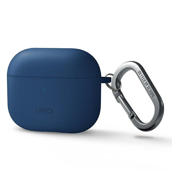 Uniq Nexo-hylster til AirPods 3 + Ørehooks Silikon - blå