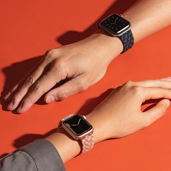 Uniq Aspen Strimlet rem til Apple Watch 1/2/3/4/5/6/7/8/SE/SE2 40/38/41 mm - lyserød
