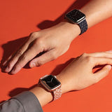 Uniq Aspen Strimlet rem til Apple Watch 1/2/3/4/5/6/7/8/SE/SE2 40/38/41 mm - lyserød