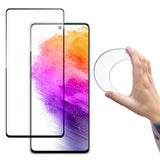 Wozinsky Full Cover Flexi Nano glas film hærdet glas med en ramme til Samsung Galaxy A73 gennemsigtig