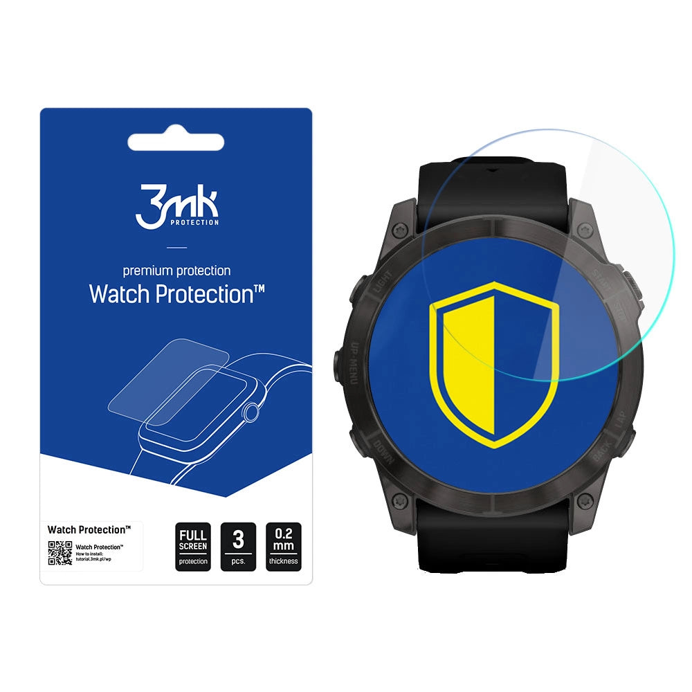 Garmin Fenix 7 - 3mk Watch ProtectionTM v. FlexibleGlass Lite