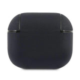 BMW BMA3SSLNA AirPods 3 cover granatowy/navy Geniune læder sølv logo