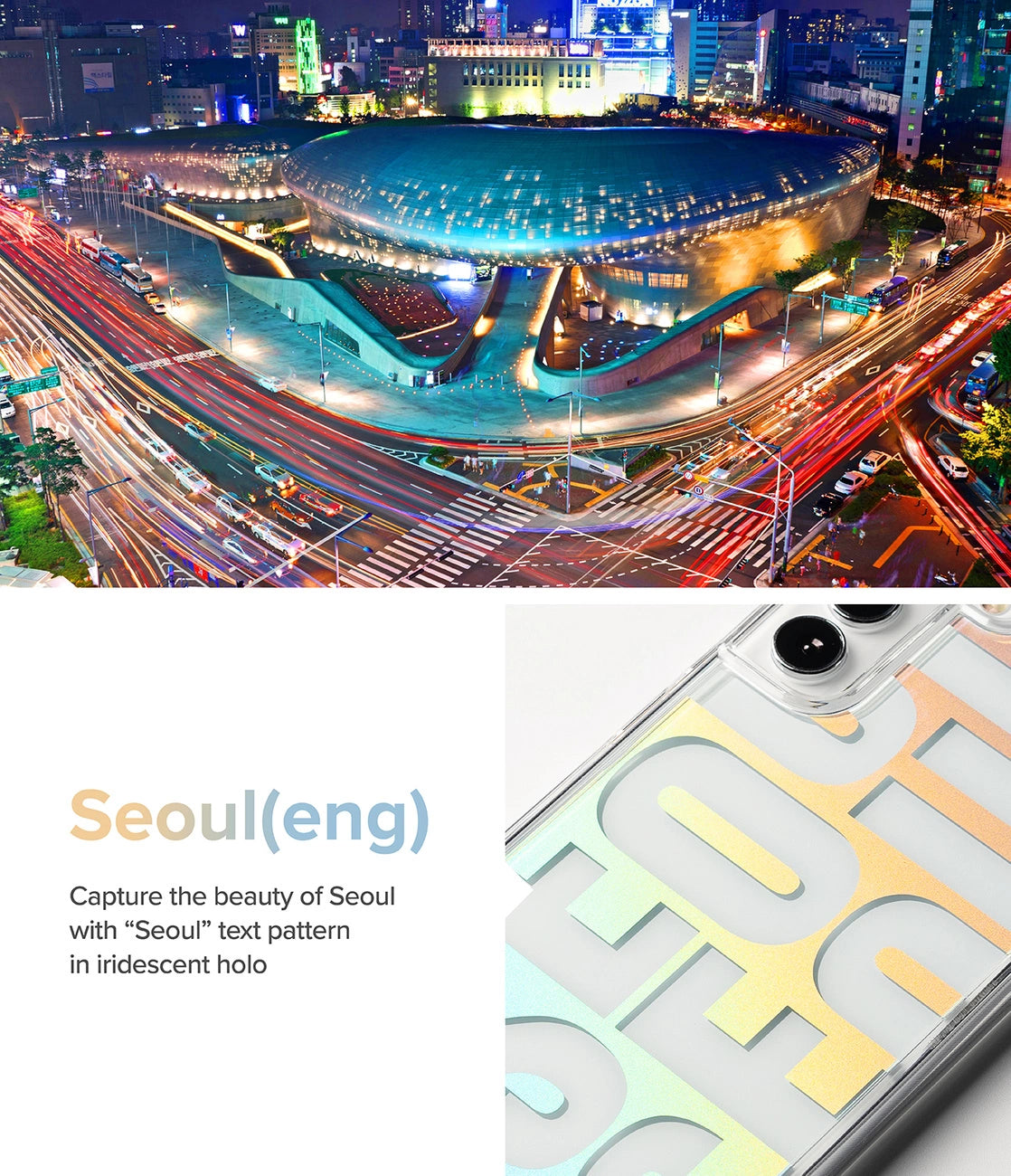 Ringke Fusion Design Armored Case Cover med Gel Frame til Samsung Galaxy S22 + (S22 Plus) gennemsigtig (Floral) (F593R31)