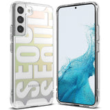 Ringke Fusion Design Armored Case Cover med Gel Frame til Samsung Galaxy S22 + (S22 Plus) gennemsigtig (Seoul) (F593R89)