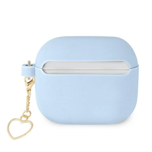 Guess GUA3LSCHSB AirPods 3 cover blå/blå Silicone Charm Heart Collection