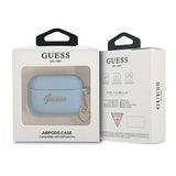Guess GUAPLSCHSB AirPods Pro cover blå/blå Silicone Charm Heart Collection