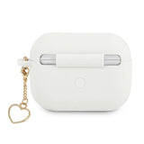 Guess GUAPLSCHSH AirPods Pro cover hvid/hvid Silicone Charm Heart Collection