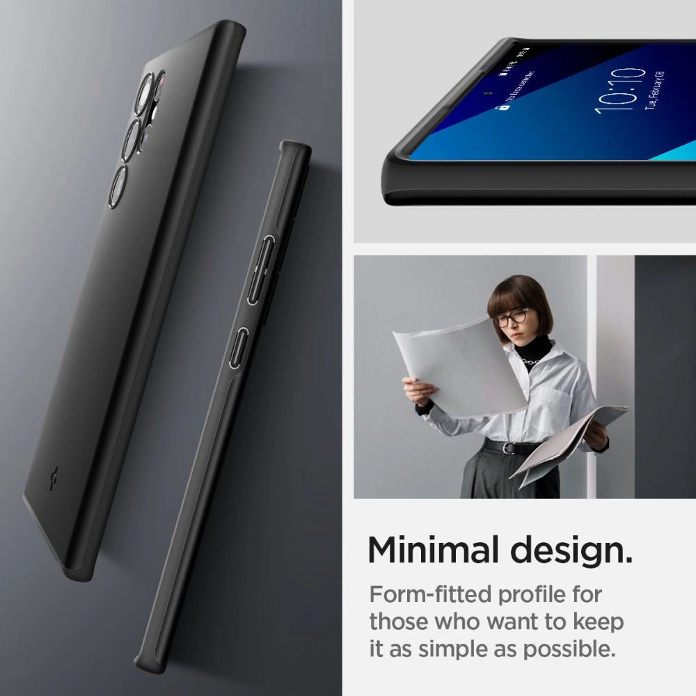 Spigen Thin Fit Case til Samsung Galaxy S22 Ultra - sort