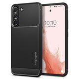 Spigen Rugged Armor Case til Samsung Galaxy S22 - Matte sort