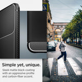 Spigen Rugged Armor Case til Samsung Galaxy S22 - Matte sort