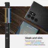 Spigen Liquid Air Case til Samsung Galaxy S22 Ultra - Matte sort