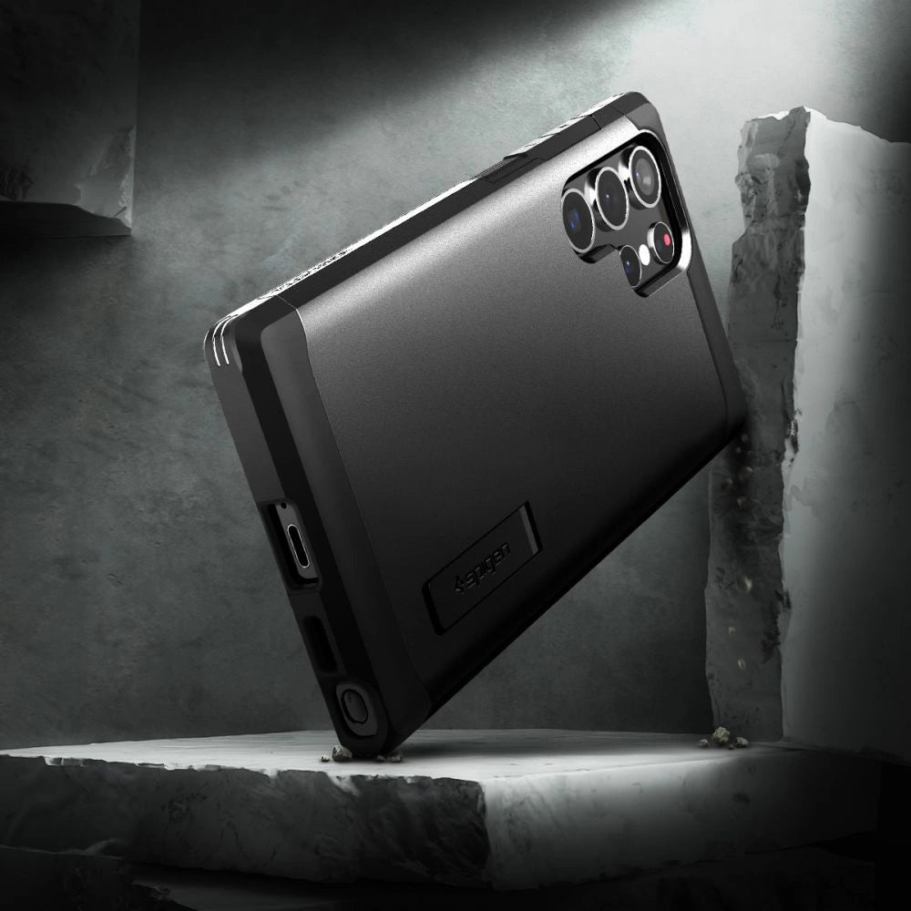 Spigen Tough Armor Case til Samsung Galaxy S22 Ultra - sort