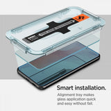 Spigen Glas.tR EZ Fit tempereret glas til Samsung Galaxy S22 - 2 stk.