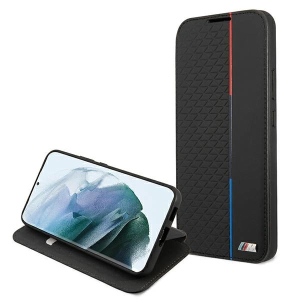 Etui BMW BMBKS22MTRTBK S22+ S906 sort bogreol M Collection Triangles