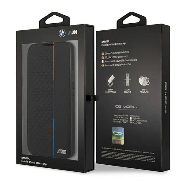 Etui BMW BMBKS22MTRTBK S22+ S906 sort bogreol M Collection Triangles