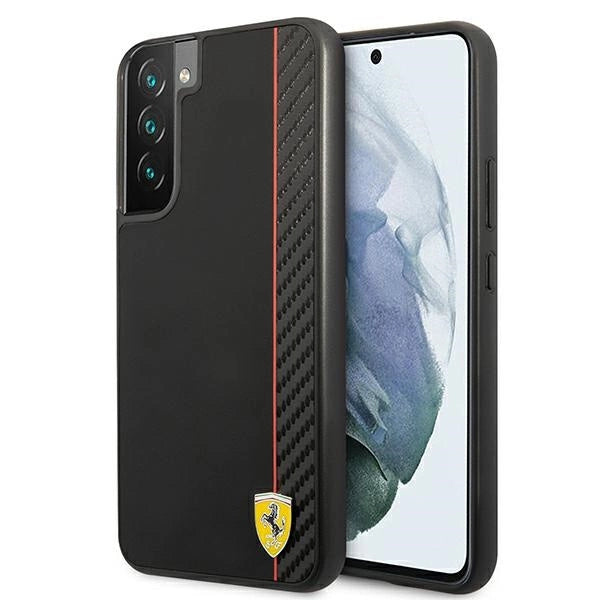 Ferrari FESAXHCS22MBK S22+ S906 sort/sort hardcase On Track Carbon Stripe