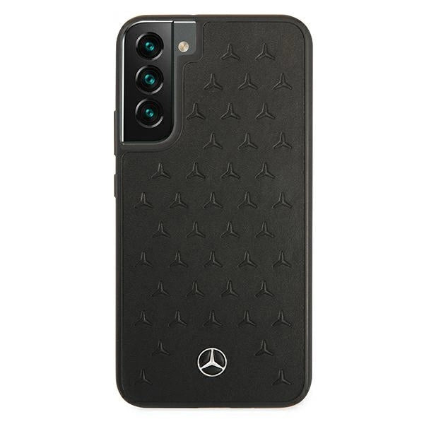 Mercedes MEHCS22MPSQBK S22+ S906 sort/sort hårdkasse læder stjernemønster