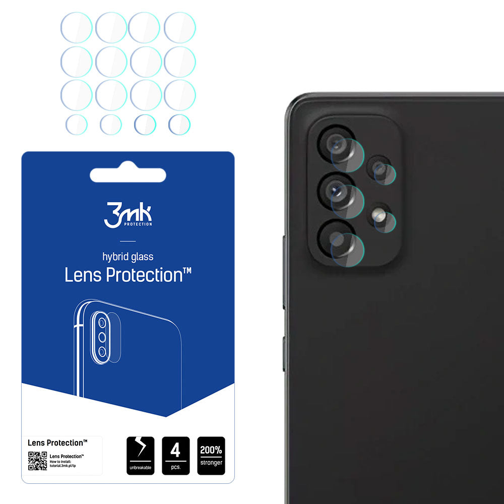 3MK Lens Beskytter Sam A53 5G A536 Kamera linseskyttelse 4 stykker