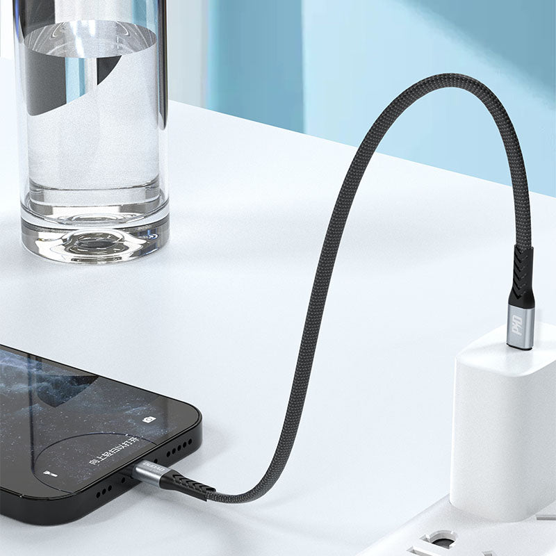 Dudao L10P Lightning - USB-C PD 20W kabel 0,23m - sort