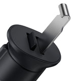 Baseus Metal Age II gravitational car phone holder for ventilation grille dark gray (SUJS000013)