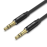 Vention BAXBD lydkabel 0,5 m 3.5mm Aluminium, Sort