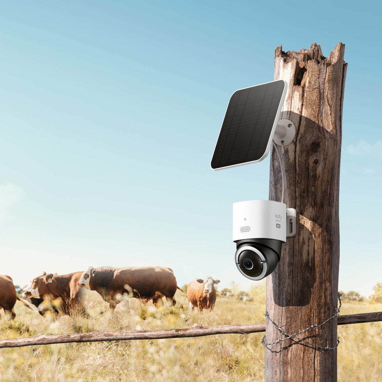 Eufy 4G LTE Cam S330 Kugle (form) IP-sikkerhedskamera Udendørs 3840 x 2160 pixel Loft/væg/pæl