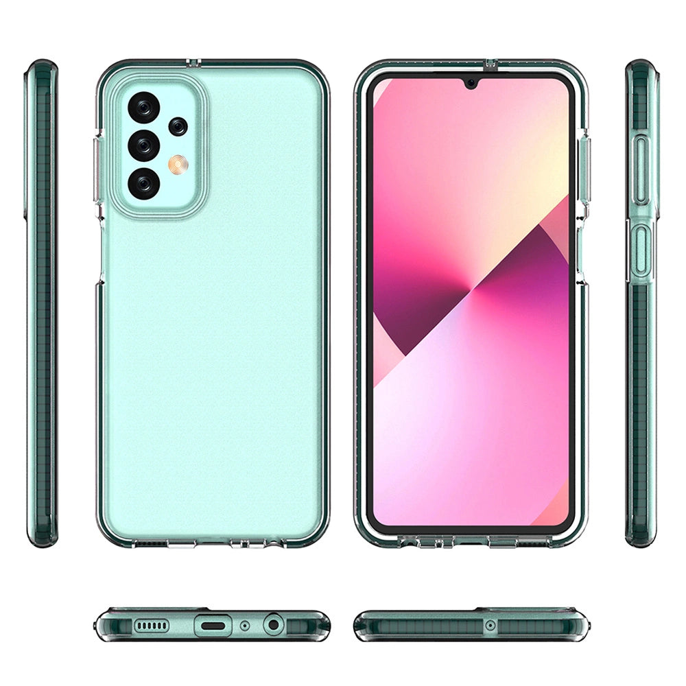 Spring Case til Samsung Galaxy A23 silikone dække med ram lysblå