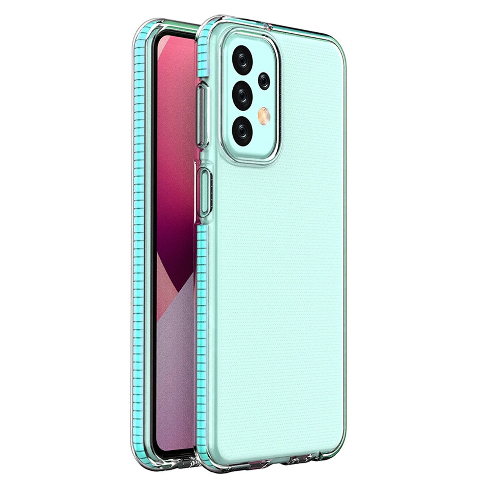 Spring Case til Samsung Galaxy A23 silikone dække med ram lysblå