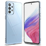 Ringke Fusion tpu-kasse med ramme til Samsung galaxy a73 gennemsigtig