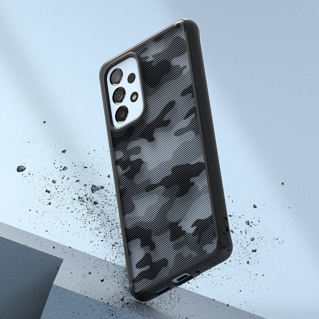 Ringke Fusion Matte tpu case med ramme til Samsung Galaxy A73 sort