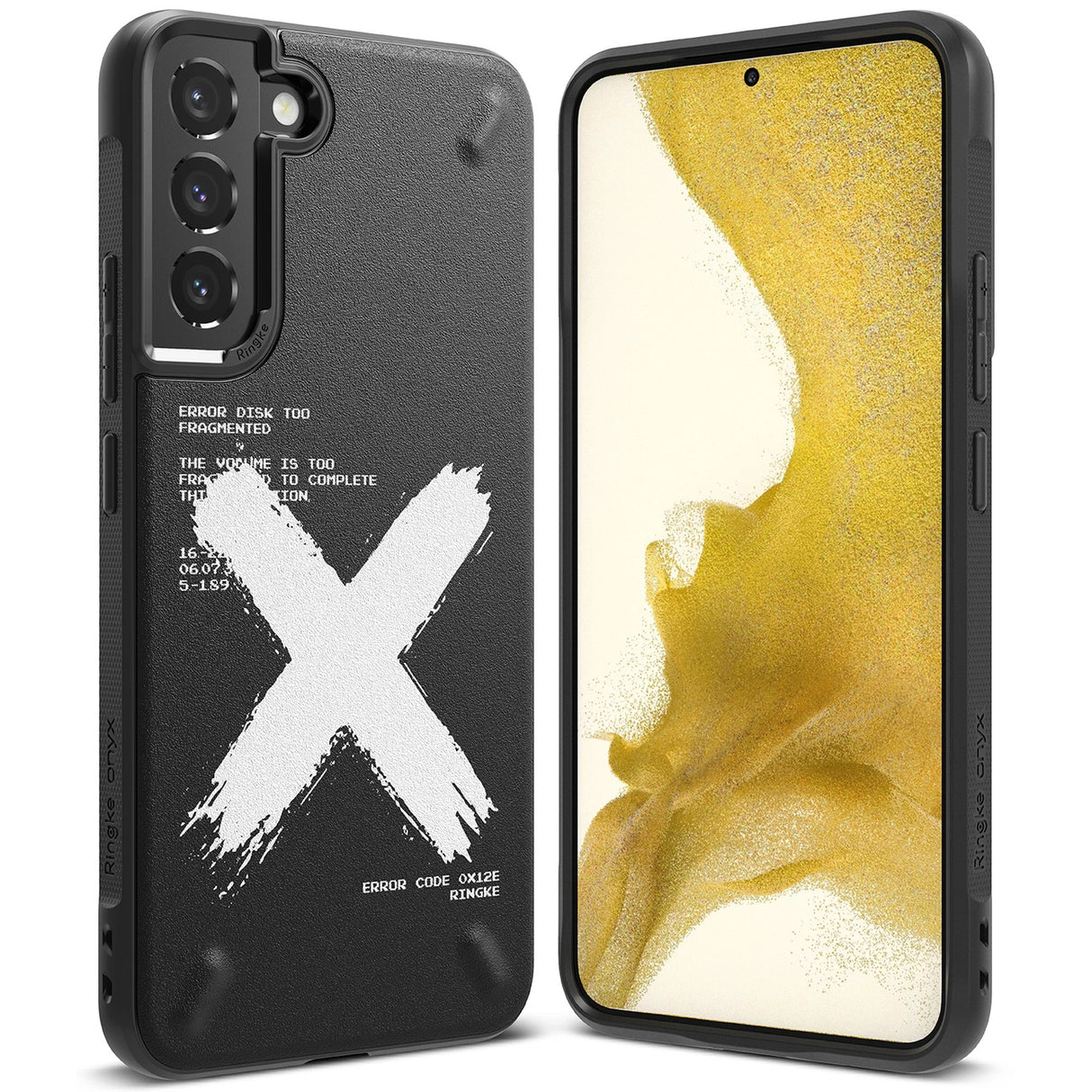 Ringke Onyx Design holdbare cover Case til Samsung Galaxy S22 + (S22 Plus) sort (X) ()
