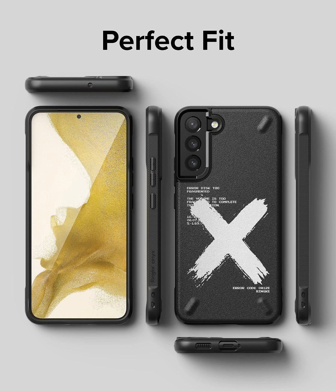 Ringke Onyx Design holdbare cover Case til Samsung Galaxy S22 + (S22 Plus) sort (X) ()