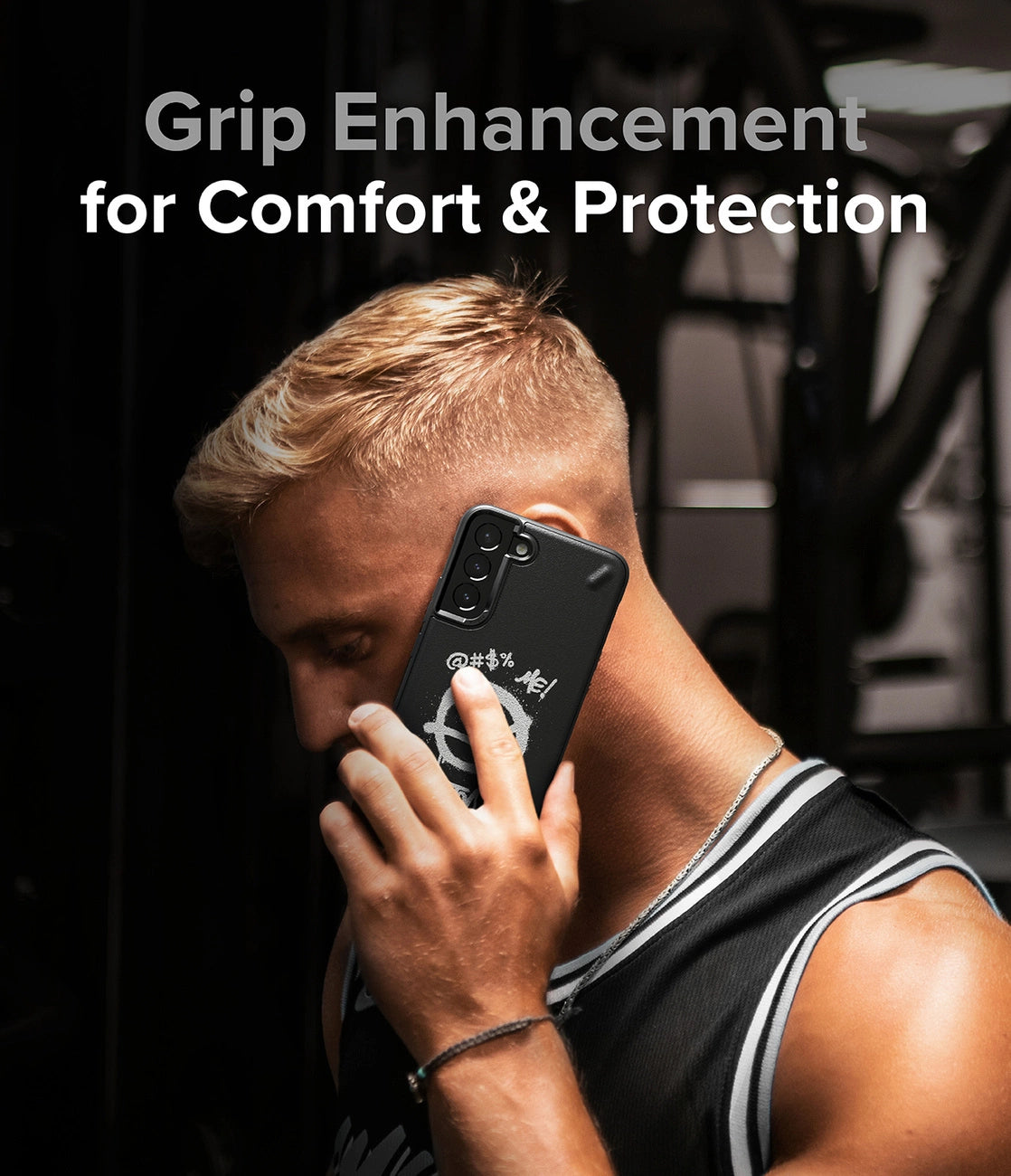 Ringke Onyx Design holdbare cover Case til Samsung Galaxy S22 + (S22 Plus) sort (X) ()