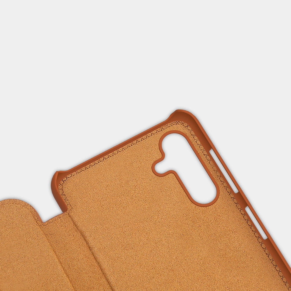 Nillkin Qin læder hylstercase til Samsung Galaxy A13 5G brun