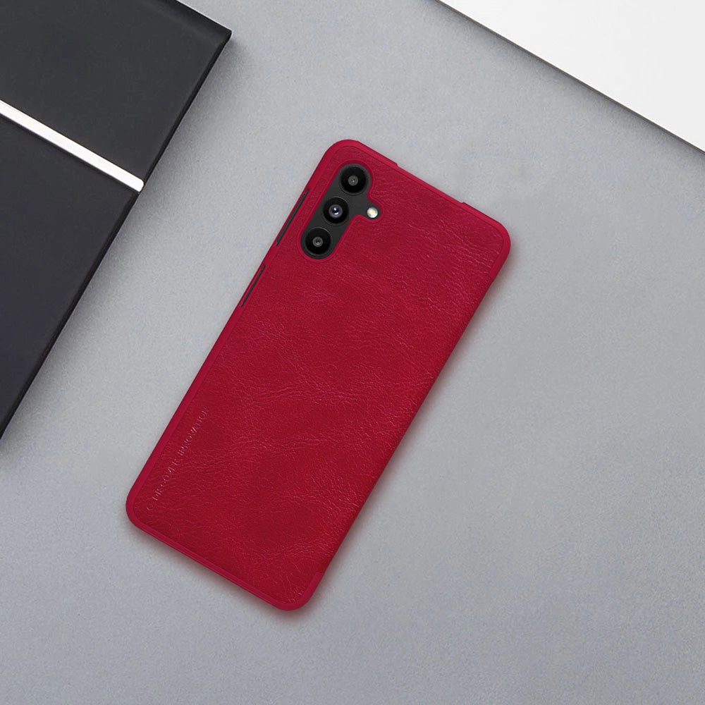 Nillkin Qin læder hylstercase til Samsung Galaxy A13 5G brun