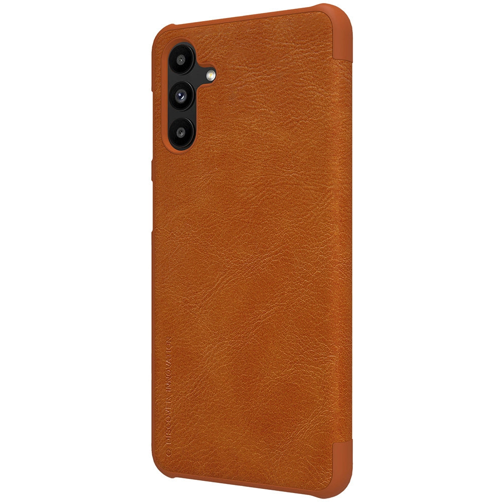 Nillkin Qin læder hylstercase til Samsung Galaxy A13 5G brun