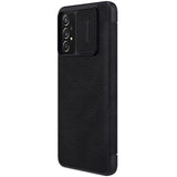 Nillkin Qin læderhylster for Samsung Galaxy A73 sort