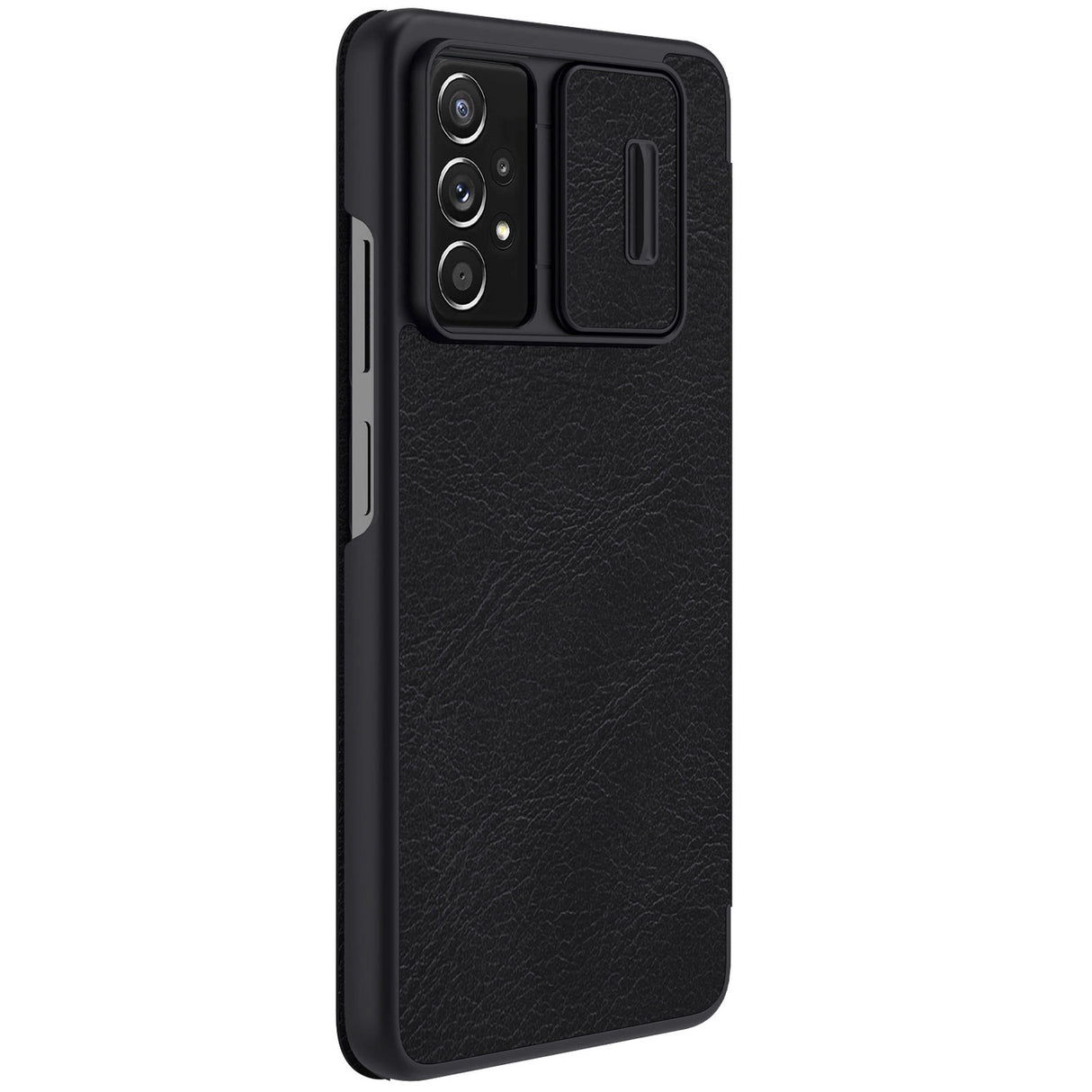Nillkin Qin læderhylster for Samsung Galaxy A73 sort