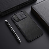 Nillkin Qin læder hylster tilfælde til Samsung Galaxy A73 rød