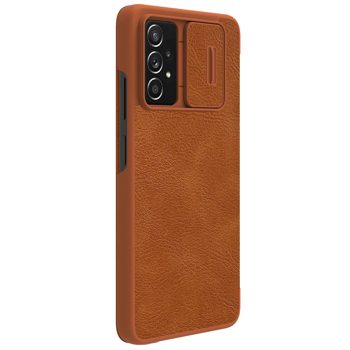 Nillkin Qin læderhylster for Samsung Galaxy A73 brun