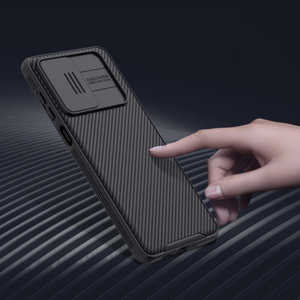Nillkin CamShield Pro Case Armored Case Cover Camera Protector til Samsung Galaxy A73 sort