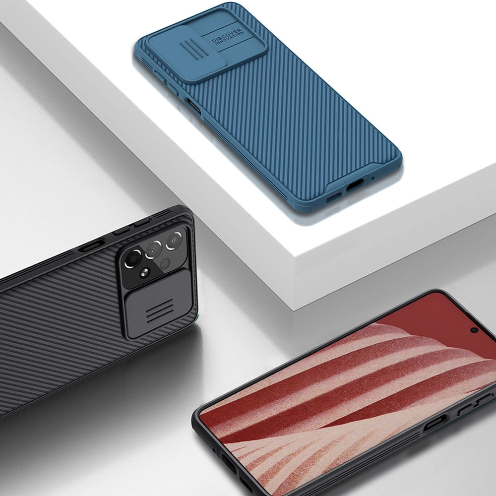 Nillkin CamShield Pro Case Armored Case Cover Camera Protector til Samsung Galaxy A73 sort