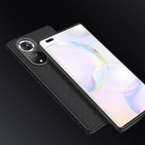 Nillkin Textured Case holdbar forstærket etui med gel ramme og nylon bagsiden til Honor 50 Pro sort