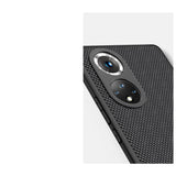 Nillkin Textured Case holdbar forstærket etui med gel ramme og nylon bagsiden til Honor 50 Pro sort