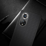 Nillkin Textured Case holdbar forstærket etui med gel ramme og nylon bagsiden til Honor 50 Pro sort